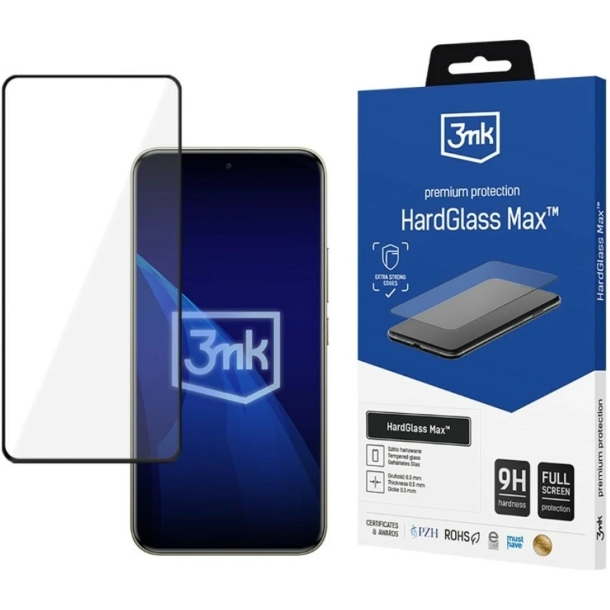 3Mk aizsardzība Redmi Note 15 Pro+ 5G - 3mk HardGlass Max Melns – 5