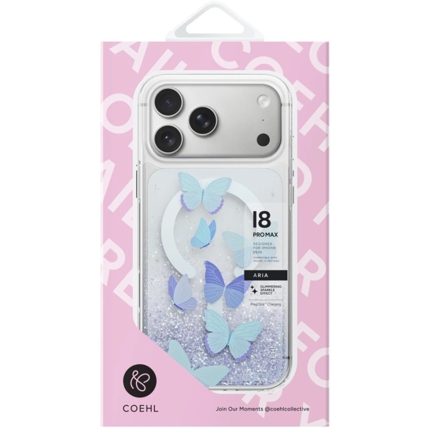 UNIQ Coehl Aria maciņš, paredzēts iPhone 18 Pro Max / 17 Pro Max, magnētiskā uzlāde, zils – 5