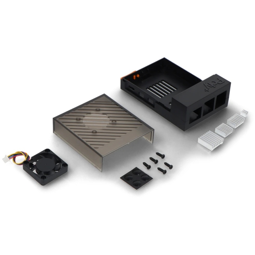 Argon40 Argon Poly+ 5 – ABS case with 30 mm PWM fan, designed for Raspberry Pi 5 – black – 4