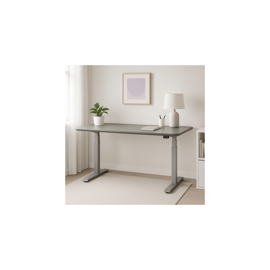 Spacetronik MDF-työtaso mattamaalilla 180x80x2,5, teräsharmaa – 2