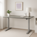 Spacetronik MDF galda virsma matēta izskata 180x80x2,5, tērauda pelēka Spacetronik MDF galda virsma matēta izskata 180x80x2,5, tērauda pelēka