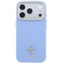 Guess Saffiano Small 4G & Classic Logo MagSafe -kuori iPhone 18 Pro Max / 17 Pro Max - Vaaleansininen Guess Saffiano Small 4G & Classic Logo MagSafe -kuori iPhone 18 Pro Max / 17 Pro Max - Vaaleansininen