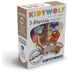 KIDYWOLF lugude komplekt Aegade reisi, 3 lugu KIDYSLIDE projektorile, KIDYSTORIES-HI