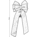 Slowmoose Kalėdinė puošmena KOKARDA WELUROWA CZUBEK NA CHOINKĘ 72CM RAUDONA Slowmoose Kalėdinė puošmena KOKARDA WELUROWA CZUBEK NA CHOINKĘ 72CM RAUDONA