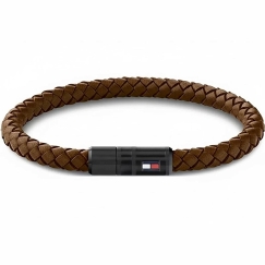 Tommy Hilfiger Stilīga Brūna Ādas Rokas saite 2790668