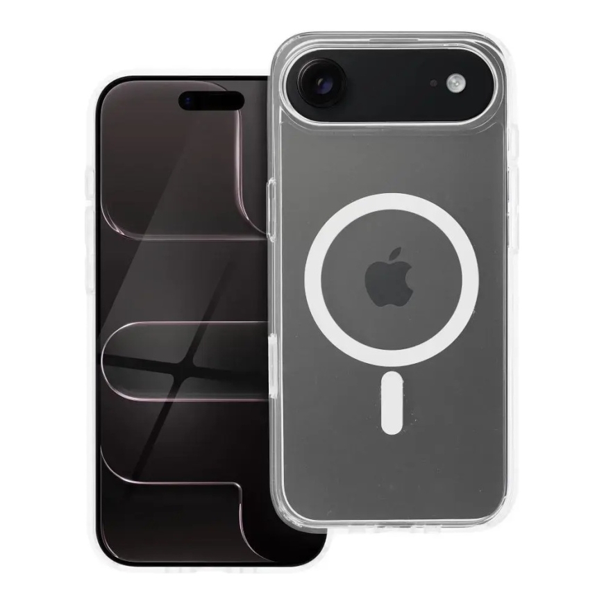Clear Elite Mag phone case with MagSafe support for iPhone 17 Air transparent
