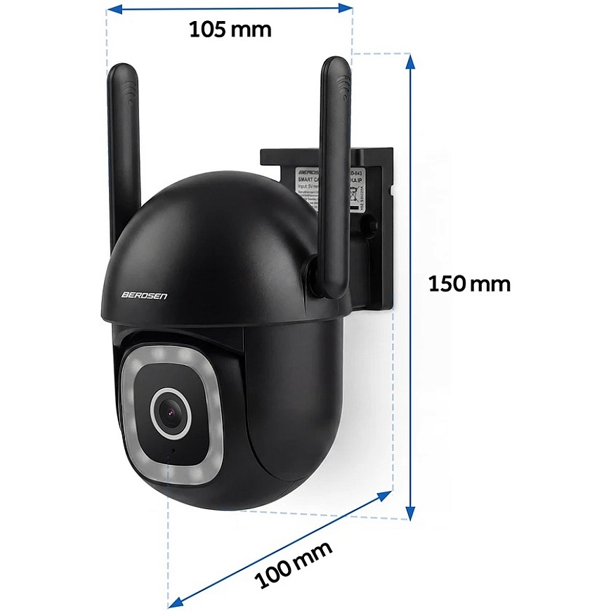 Berdsen BD-943 išorinė pasukama 5MP WiFi IP kamera – 2