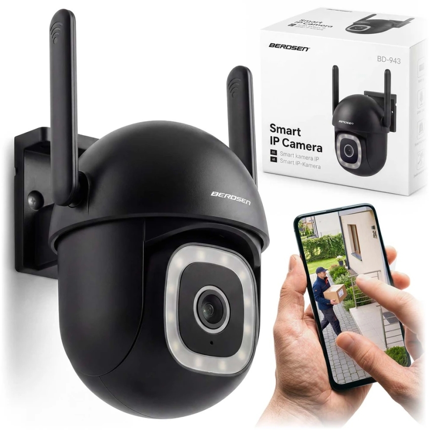 Berdsen BD-943 išorinė pasukama 5MP WiFi IP kamera – 4