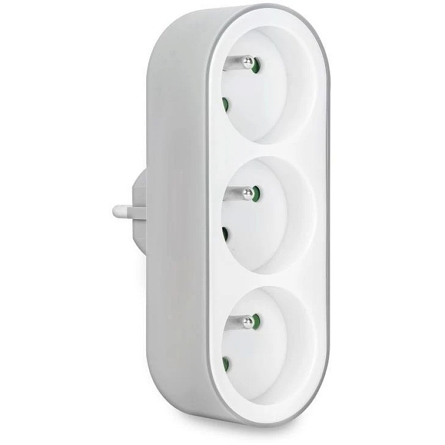 Connect IT Tripple Split Ühendi, 3 Pistikut (valge) (CES-0010-WH)