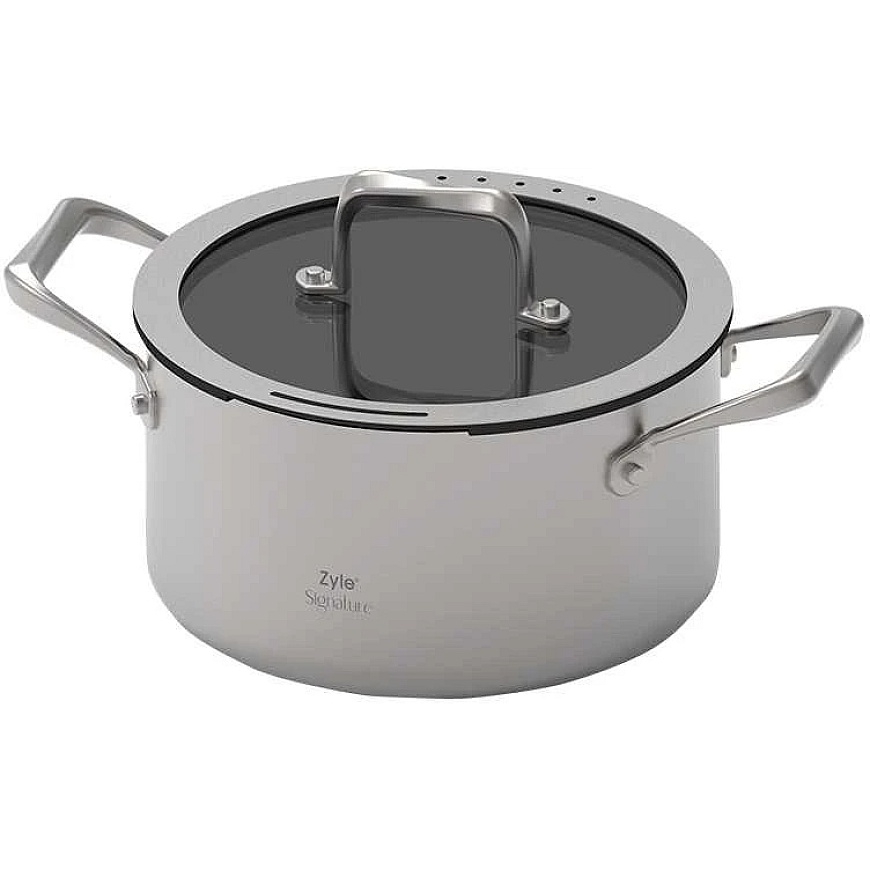 Zyle Signature ZY1630CS Stainless Steel Pot, 4.3 l