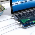 Hoco X74 3-in-1 провод для передачи данных и зарядки | USB-A на Lightning, Micro USB, USB-C | 10W | 1m | белый