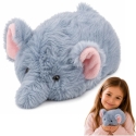 Lean Toys Pliušais spēļu zilonis, pelēks un rozā, 18 × 10 × 9 cm Lean Toys Pliušais spēļu zilonis, pelēks un rozā, 18 × 10 × 9 cm
