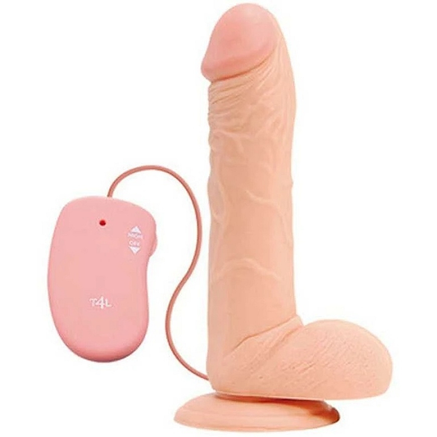 Real Rapture Perky penis su sėklidėmis vibratorius siurbtukas 25cm