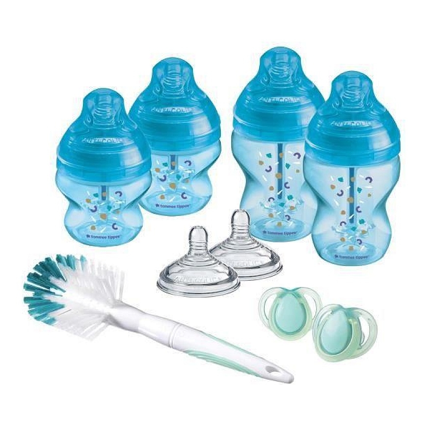 TOMMEE TIPPEE ADVANCED ANTI-COLIC MAITINIMO PRADŽIOS RINKINYS, Mėlynas