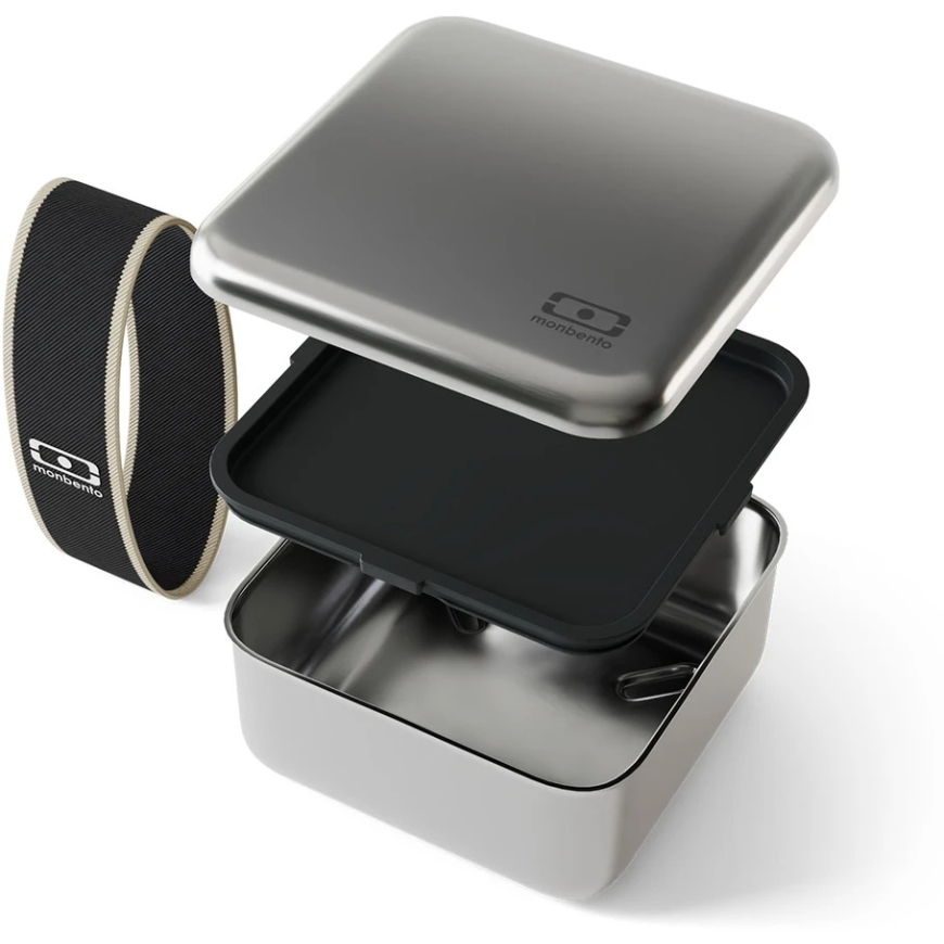 Monbento Priešpiečių dėžutė bento Sense 1L nerūdijantis plienas Juodas Onyx – 5
