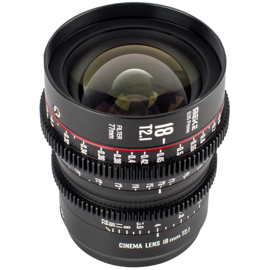 Kameras objektyvs - Meike MK 18mm T2.1 PL stiprinājums S35 kino objektyvs