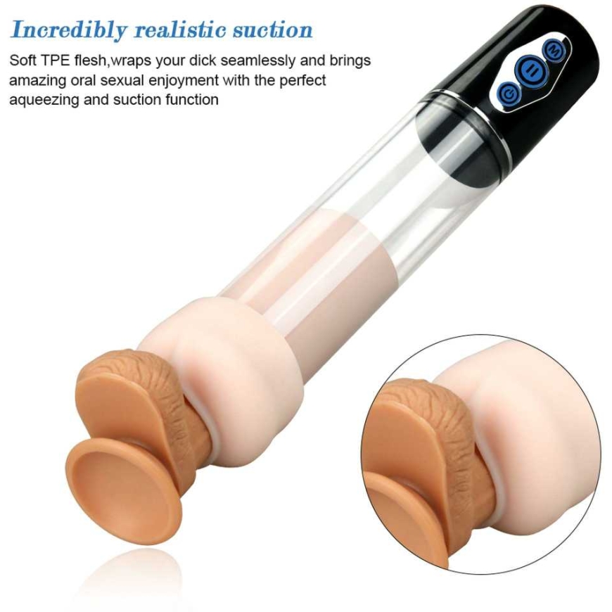 Lovetoy-sähkökäyttöinen penispumpulla imusuuttimella – 5