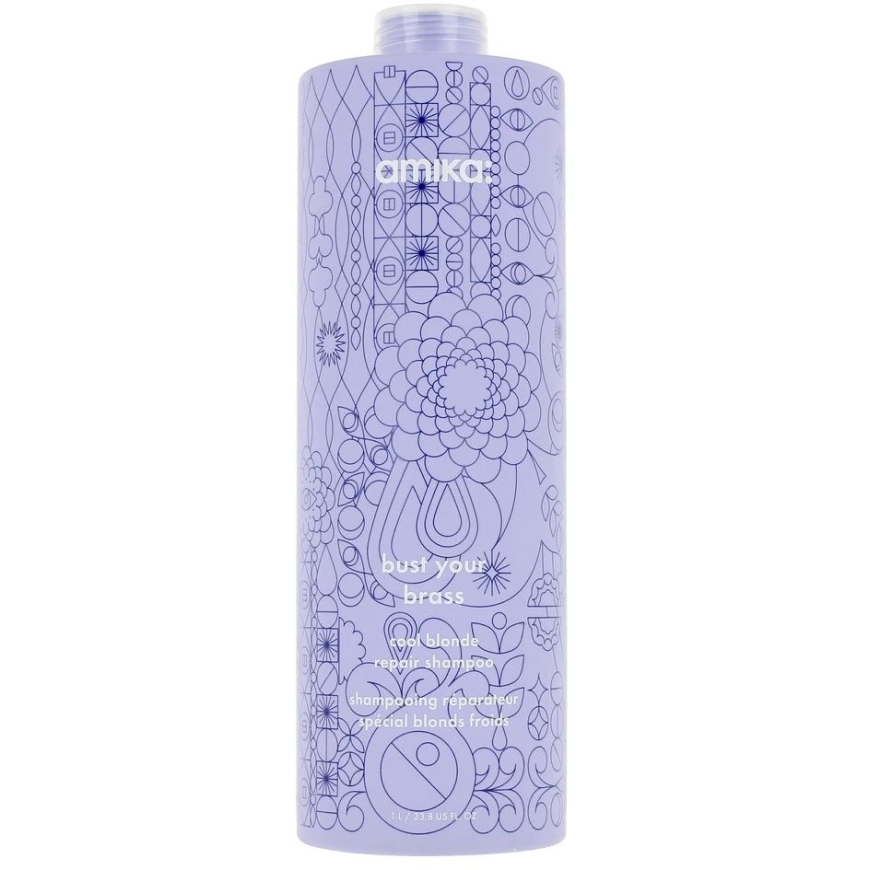 Amika: Bust Your Brass Cool Šampoon kergete juustele, 1000 ml