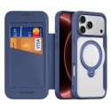 Dux Ducis SKIN X PRO knyginio tipo telefono dėklas su MagSafe palaikymu iPhone 18 Pro Max | iPhone 17 Pro Max mėlynas