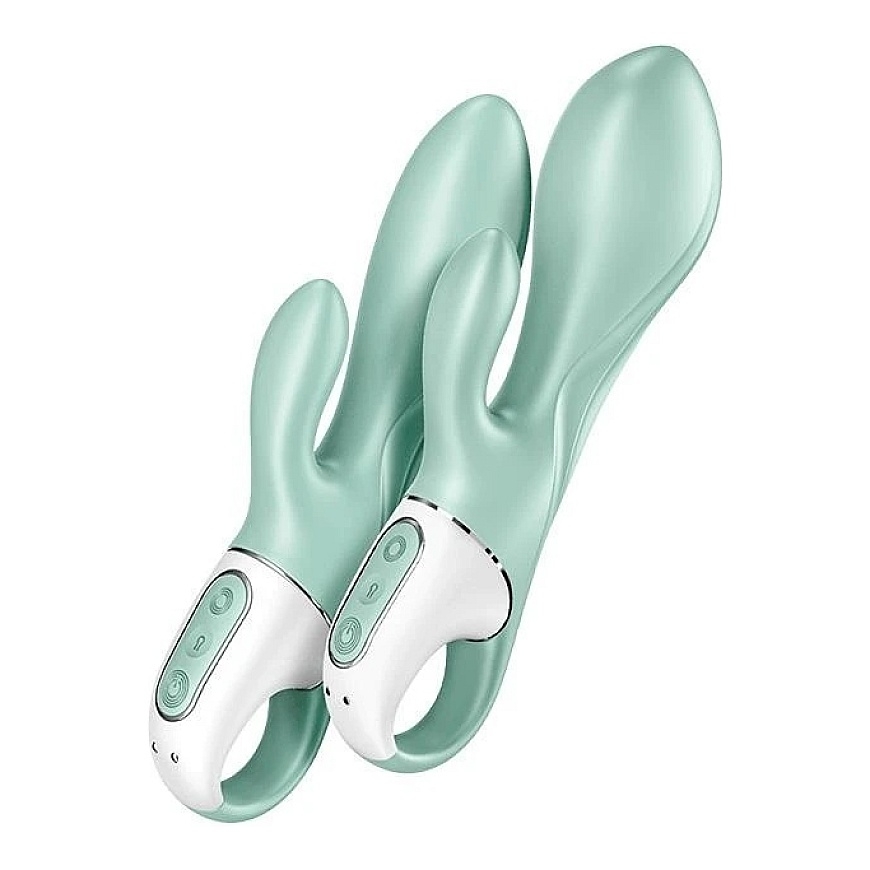 Satisfyer Air Pump Bunny 5+ vibratorius su siurbliu Mint