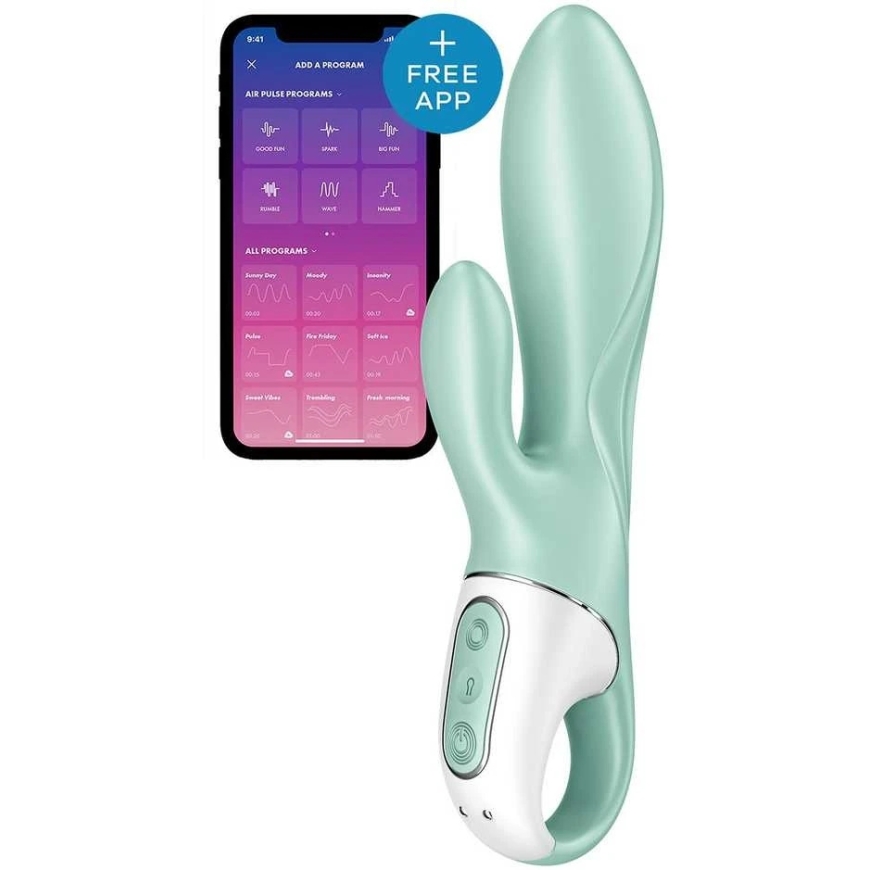 Satisfyer Air Pump Bunny 5+ vibrator with pump Mint – 2