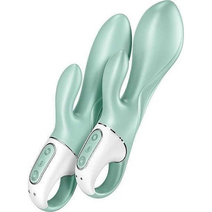 Satisfyer Air Pump Bunny 5+ вибратор с насосом Mint – 3