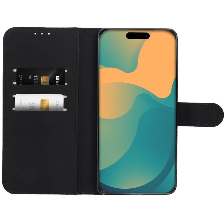 OEM Kott läpu jaoks Xiaomi 17 PRO / 18 PRO 4Card RFID Varguse kaitse Tehniline kangas Must – 4