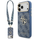 Guess 4G Big Kott 4G Classic Logo Big Rihm Metallnupud, mõeldud iPhone 18 Pro Max / 17 Pro Max, sinine Guess 4G Big Kott 4G Classic Logo Big Rihm Metallnupud, mõeldud iPhone 18 Pro Max / 17 Pro Max, sinine