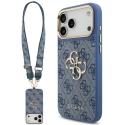 Guess 4G Big -kotel 4G Classic Logo Big -hihnalla Metallinapit iPhone 18 Pro Max / 17 Pro Max, sininen Guess 4G Big -kotel 4G Classic Logo Big -hihnalla Metallinapit iPhone 18 Pro Max / 17 Pro Max, sininen