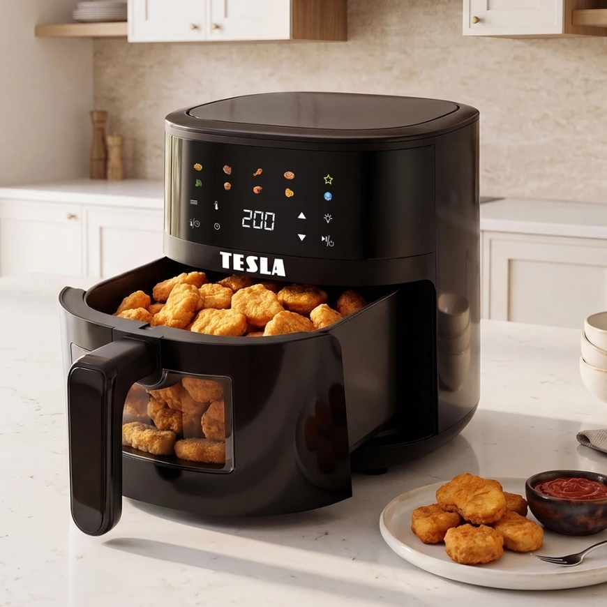 Gruzdintuvė TESLA AirCook Q45 Pro – daugiafunkcis skaitmeninis karšto oro gruzdintuvas – 5