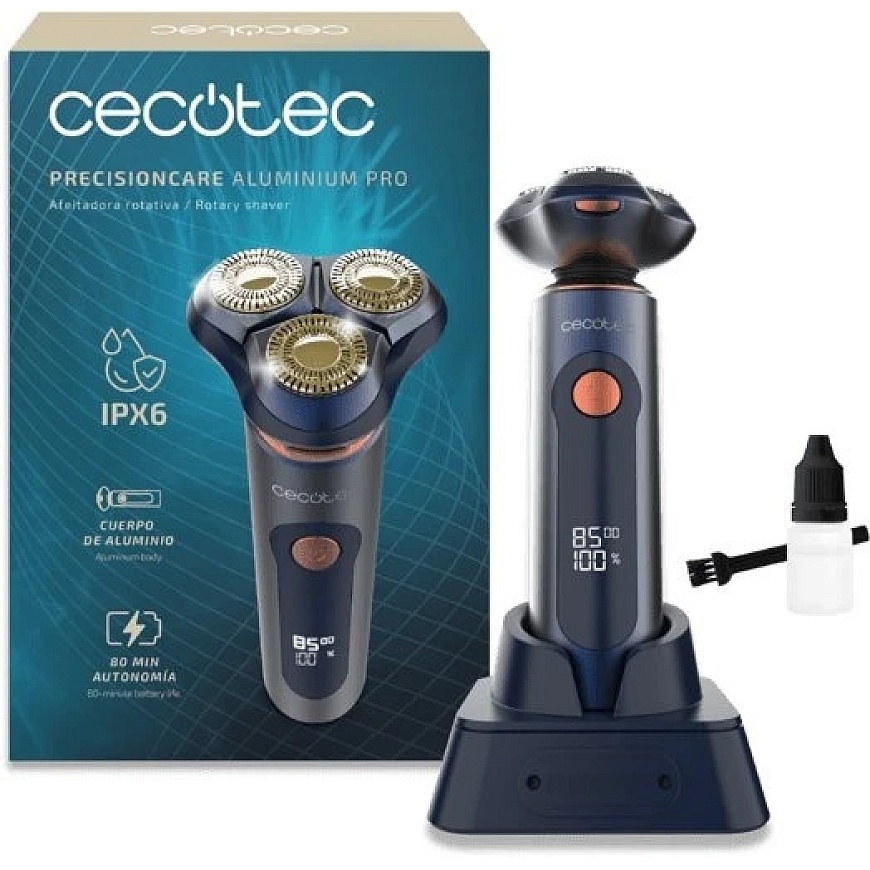 Cecotec Razor | PrecisionCare Aluminum Pro | Operating time (max.) 80 min | Wet and dry | Blue – 2