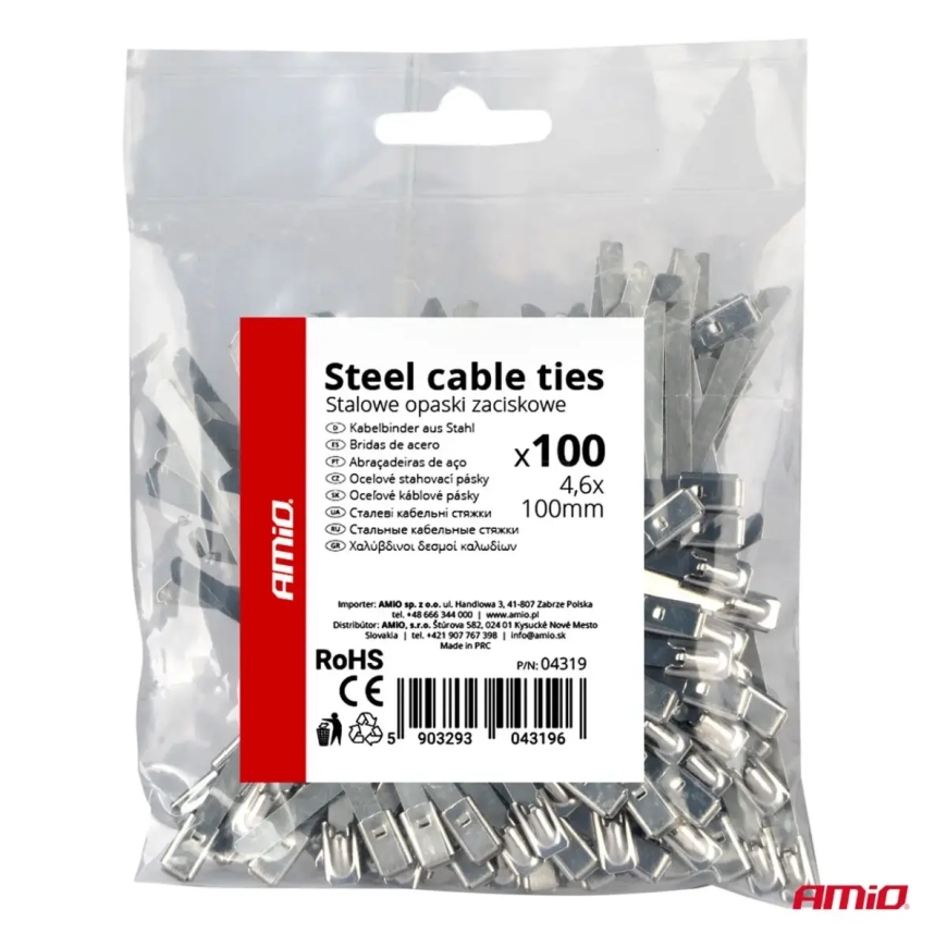 Roostevabast terasest klambrid 4.6x100mm 100 tk. AMIO-04319 – 4