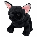Lean Toys Mīkstā rotaļlieta - melnais franču buldogs, 22 cm Lean Toys Mīkstā rotaļlieta - melnais franču buldogs, 22 cm
