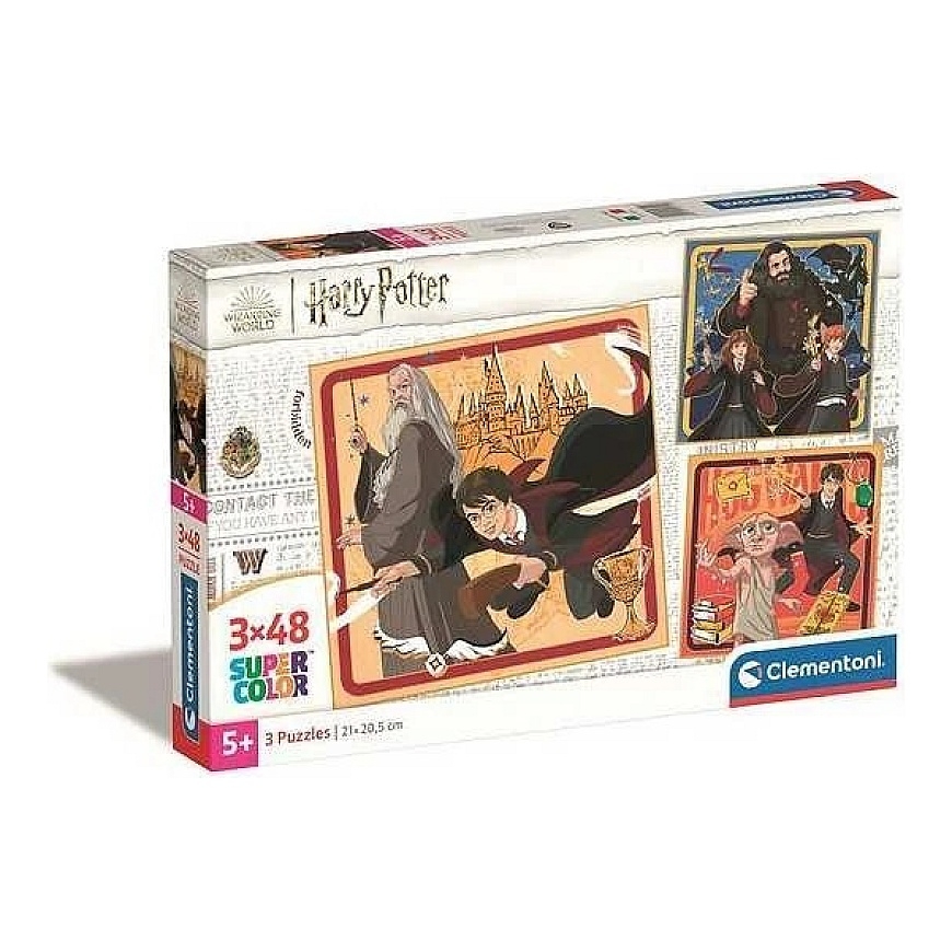 Clementoni Puzle 3x48 gb - Harijs Poters