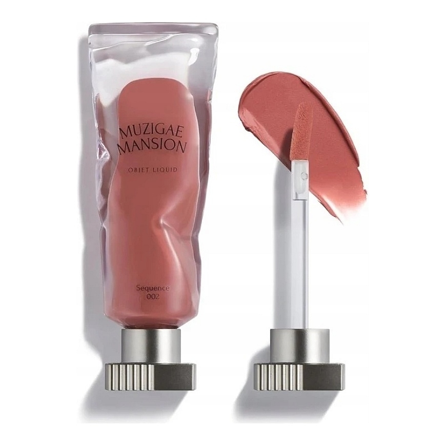 Rimmel Muzigae Mansion „Objet“ skysti ilgai išliekantys matiniai lūpų dažai „002 Sequence“, 6 ml – 2