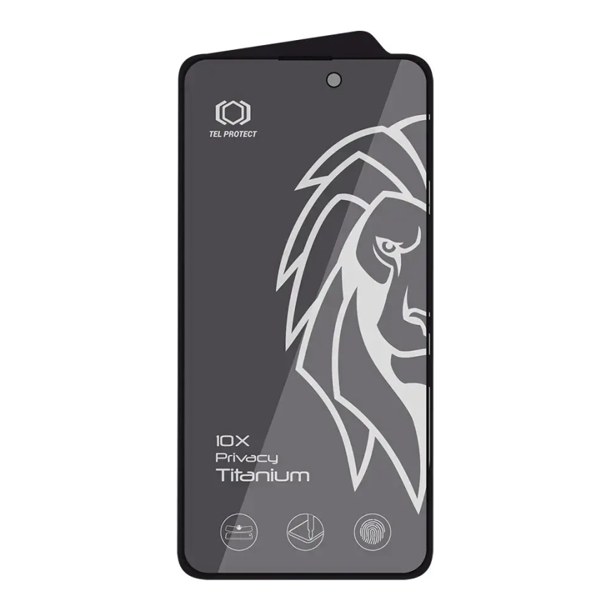 Stiklas Tel Protect 10X Privacy Titanium Iphone 14 Pro modeliui – 3