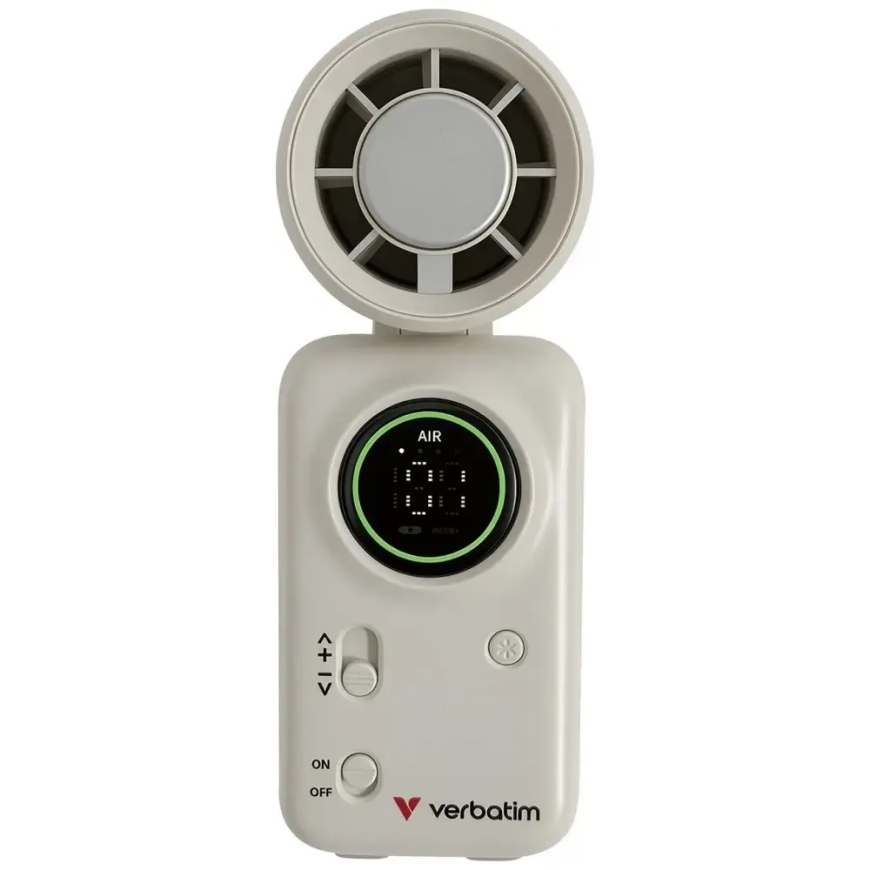 Переносной вентилятор Verbatim Cool `n` Go Ice Touch Mini белый серебристый 32346 – 3