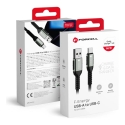 Forcell F-Energy C256 data transfer and charging cable | USB-A to USB-C | QC 4.0 | 66W | 0.5m | black Forcell F-Energy C256 data transfer and charging cable | USB-A to USB-C | QC 4.0 | 66W | 0.5m | black