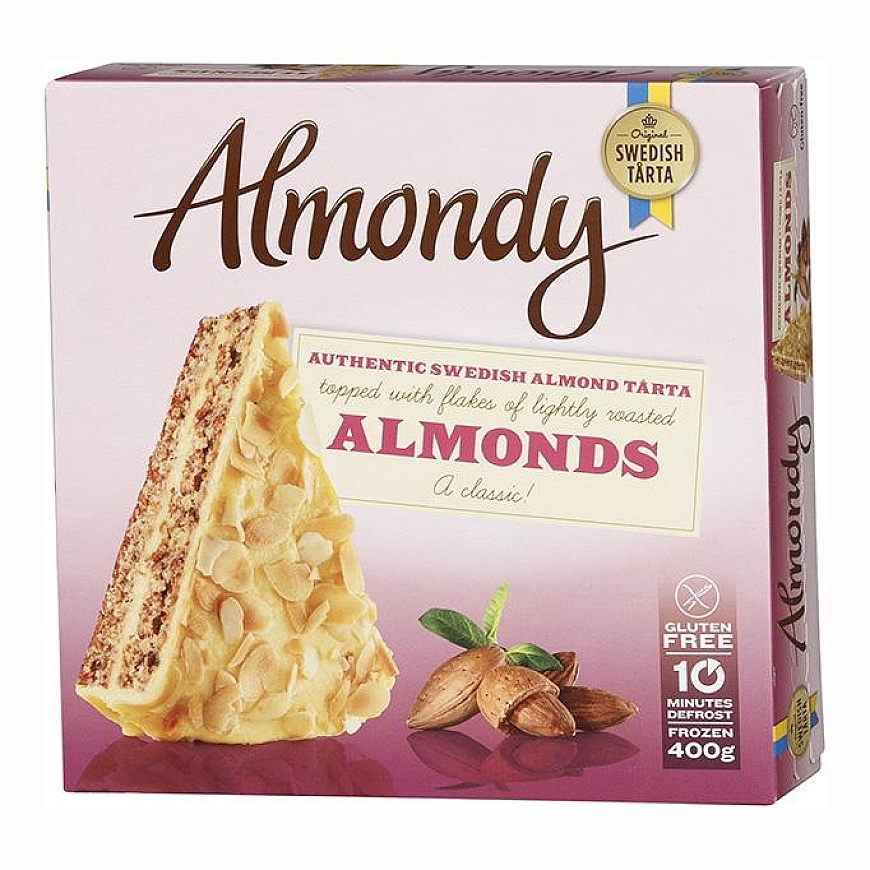 Pakastettu mantelikakku ALMONDY, 900 g