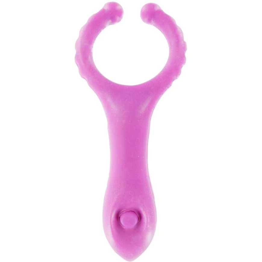 TOYJOY Vibratsiooniga Kliitoristimulaatori C-rõngas Lilla – 3