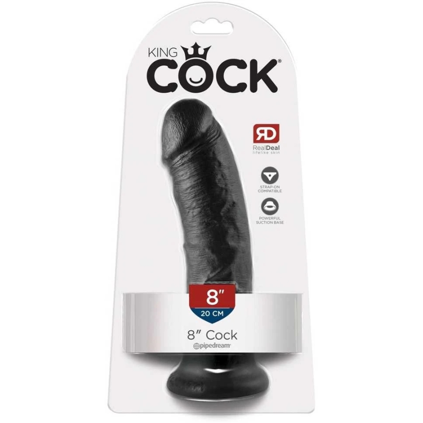 King Cock 8 дюймов Черный