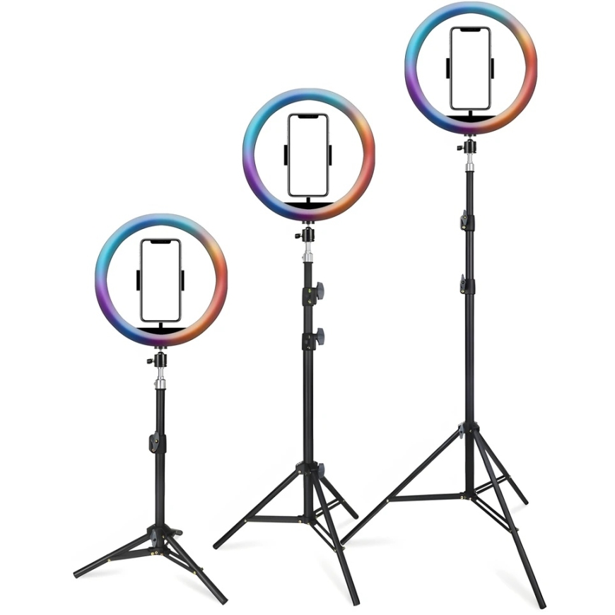 Retoo RTO Ring Light rgb led selfie ring statiiv kaugjuhtimispult + telefonihoidja 21 – 3