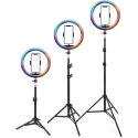Retoo RTO Žiedinė lempa rgb led selfie ring statyw pilot + telefono laikiklis 21 Retoo RTO Žiedinė lempa rgb led selfie ring statyw pilot + telefono laikiklis 21