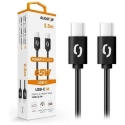 Andmekaabel ALIGATOR POWER 65W, USB-C/USB-C 3A, 2.5m must