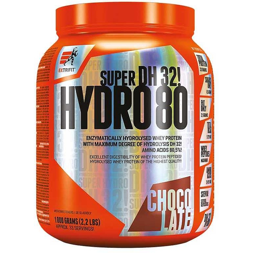 Extrifit Super Hydro 80 DH 32 1000 g – šokoladas