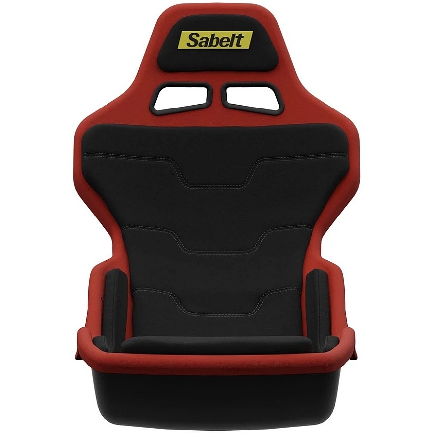 Sabelt SRP-1 Simracing-kilpaistuin, lasikuitukotelo, formula-muotoilu, pehmusteella – Racing musta – 3