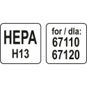 Фильтр HEPA Toya Sa Poland для пылесоса 67110 I 67120 (67115) Фильтр HEPA Toya Sa Poland для пылесоса 67110 I 67120 (67115)