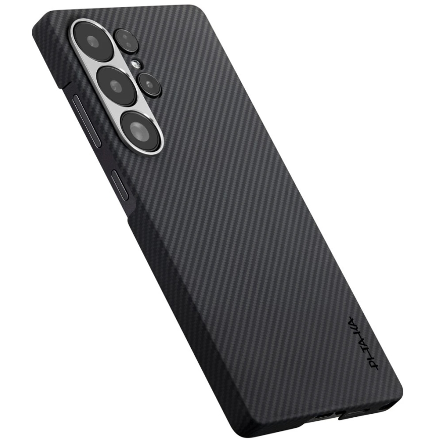 PITAKA Cairn Case MagSafe Samsung Galaxy S25 Ultra:lle musta-harmaa – 2
