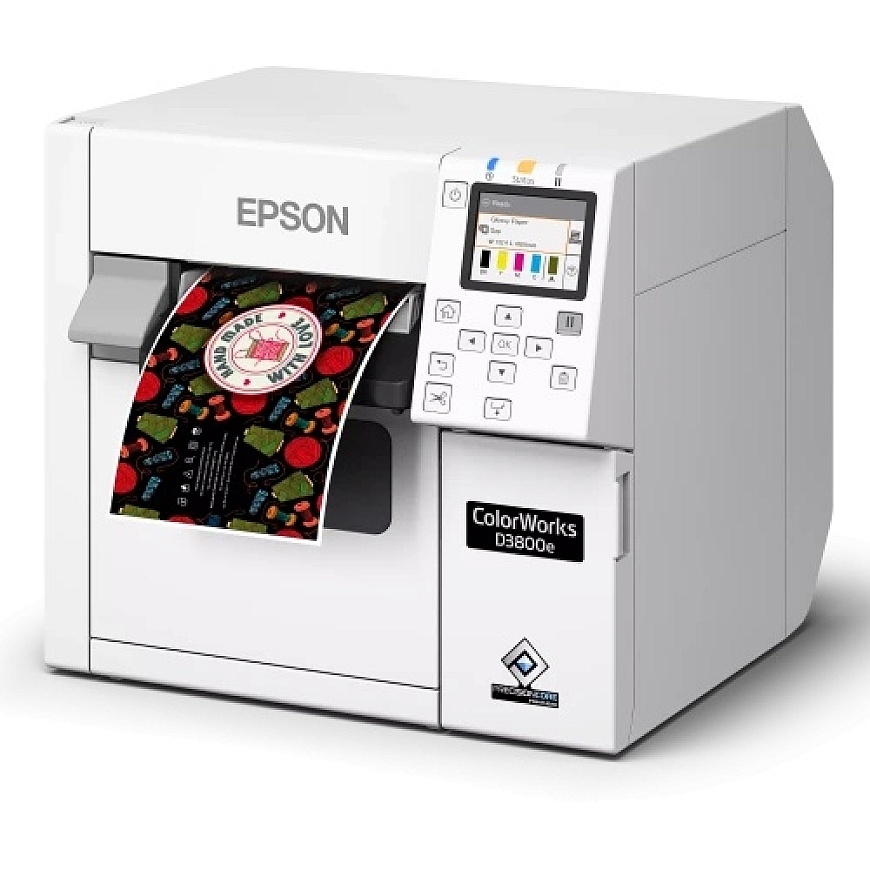 Epson ColorWorks CW-D3800e Color Label Inkjet Printer 100 mm/sec