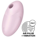 Satisfyer Vulva Lover 3 klitora stimulators ar vibrējošu rozā krāsu Satisfyer Vulva Lover 3 klitora stimulators ar vibrējošu rozā krāsu